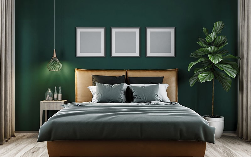 5 ترکیب رنگ سبز در دکوراسیون اتاق خواب